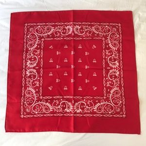 Scarf neckerchief Bandana red like new